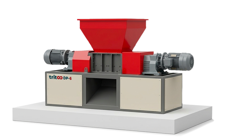 Trituradora Industrial Tritoo DP-6 Trituradora Industrial Tritoo modelo DP-6, tiene una potencia 18,5 kw x 2 motores, rodillo de 600 mm largo x 316 diámetro